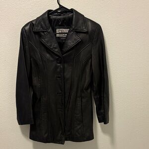 Vintage Wilson Pelle Studio Black Leather Jacket